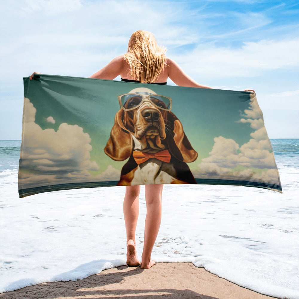 Basset Hound Beach Towel