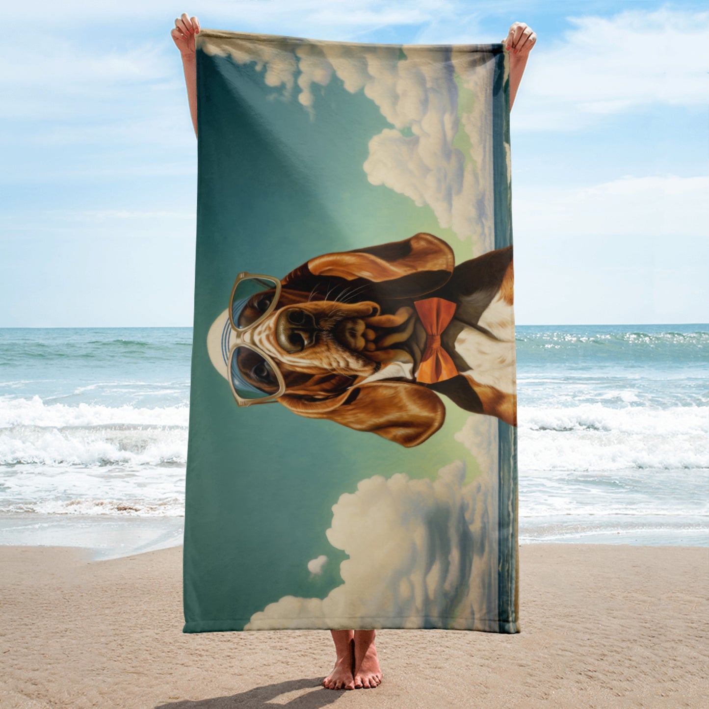 Basset Hound Beach Towel