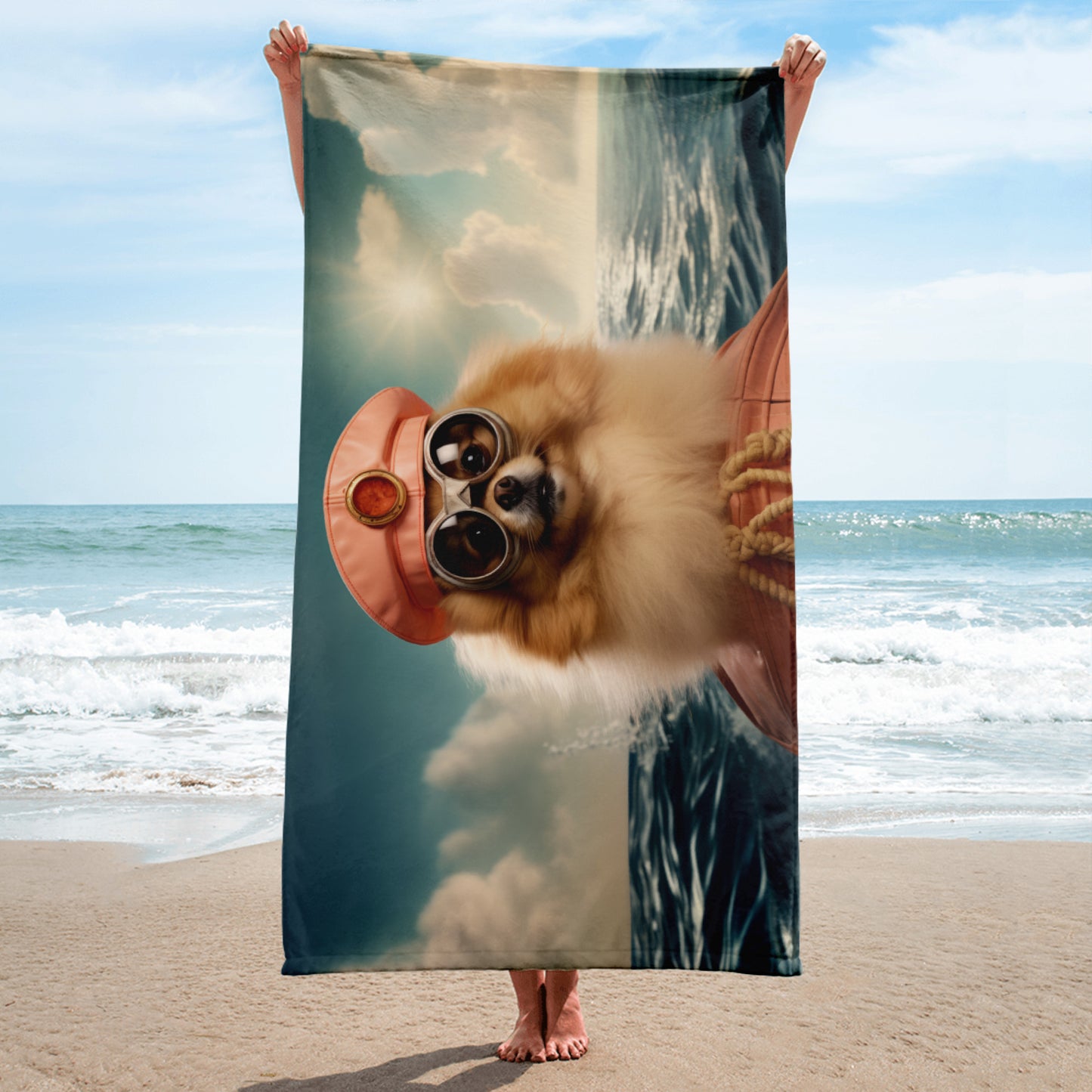 Pomeranian Dog Towel