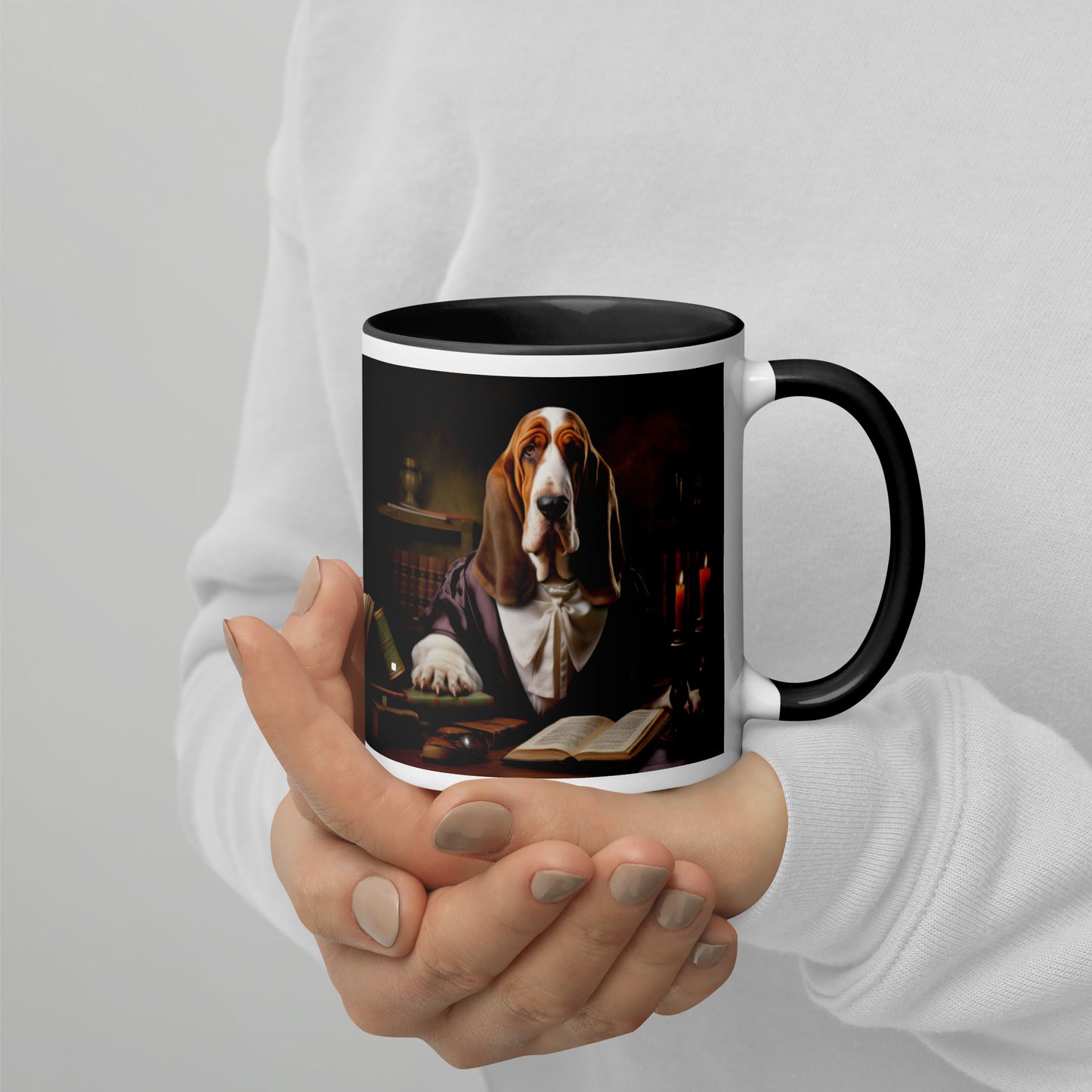 Professor Basket Basset  Hound Mug
